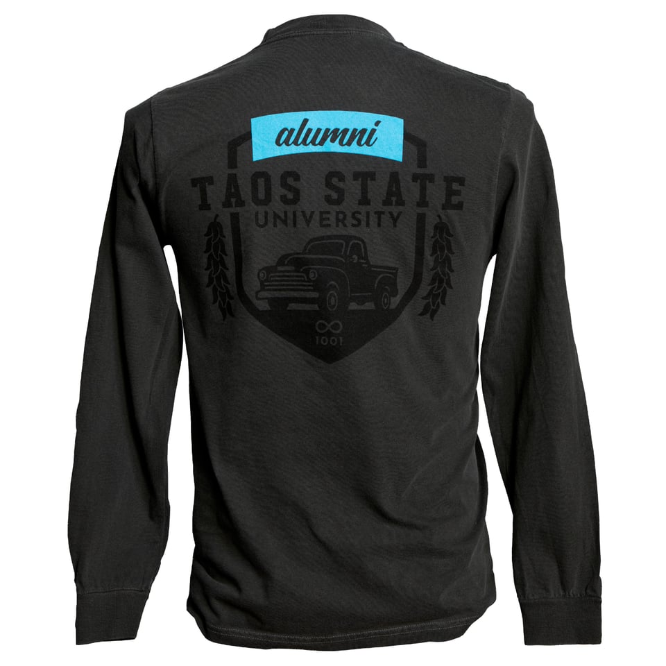 Alumni long sleeve, back crest with truck and chile ristras